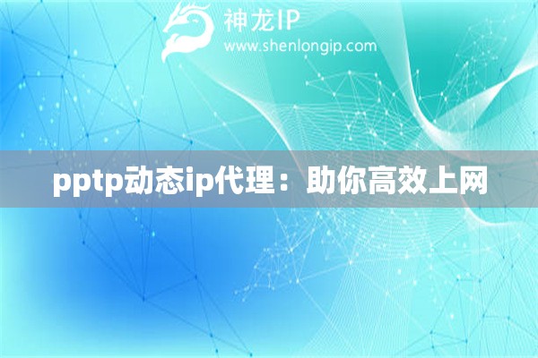 pptp動態(tài)ip代理：助你高效上網(wǎng)