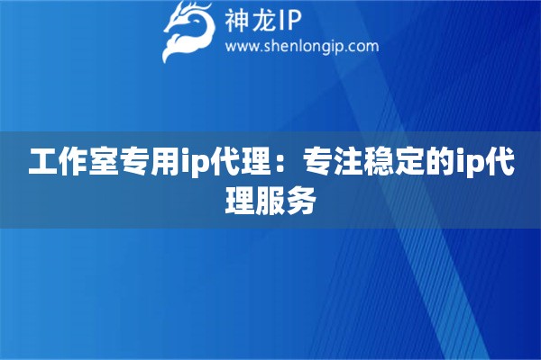 工作室專(zhuān)用ip代理：專(zhuān)注穩(wěn)定的ip代理服務(wù)