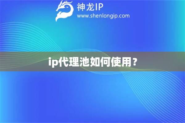 ip代理池如何使用？