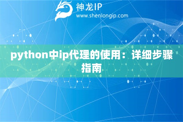 python中ip代理的使用：詳細(xì)步驟指南