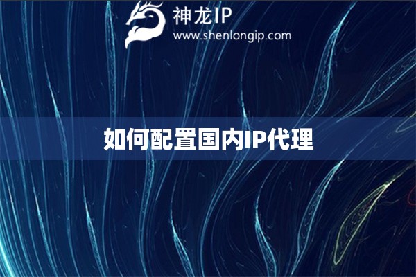 如何配置國(guó)內(nèi)IP代理
