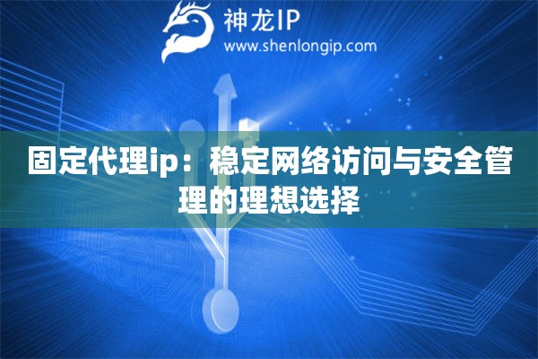 固定代理ip：穩(wěn)定網(wǎng)絡訪問與安全管理的理想選擇