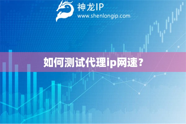 如何測(cè)試代理ip網(wǎng)速？