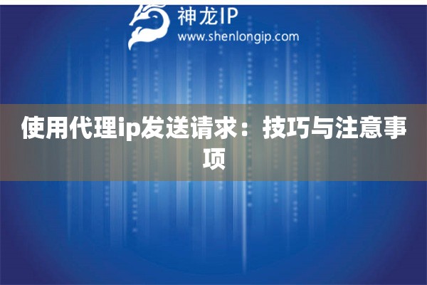 使用代理ip發(fā)送請求：技巧與注意事項(xiàng)