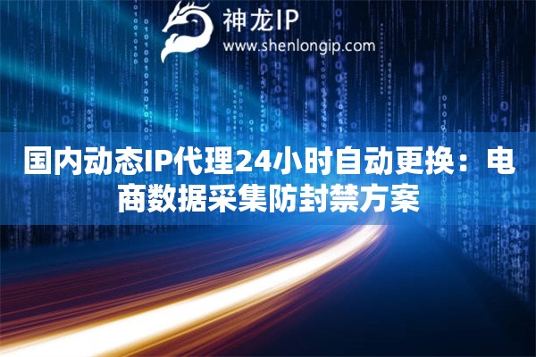 國內(nèi)動態(tài)IP代理24小時自動更換：電商數(shù)據(jù)采集防封禁方案