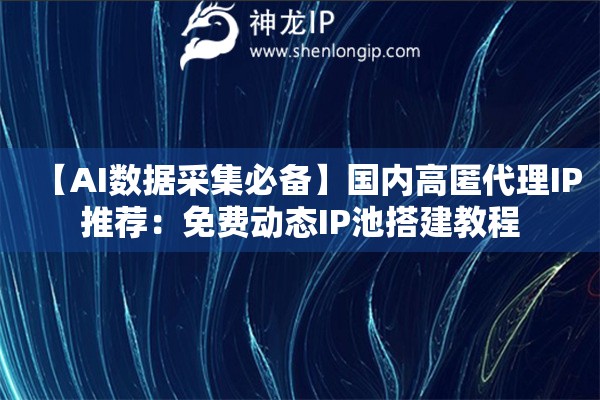 【AI數(shù)據(jù)采集必備】國內(nèi)高匿代理IP推薦：免費(fèi)動態(tài)IP池搭建教程