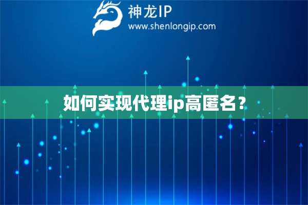 如何實現(xiàn)代理ip高匿名？