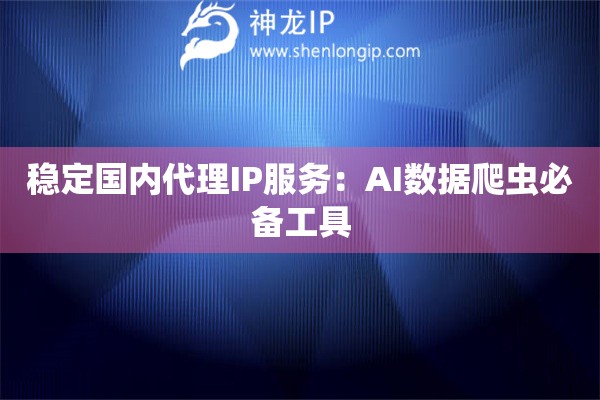 穩(wěn)定國(guó)內(nèi)代理IP服務(wù)：AI數(shù)據(jù)爬蟲(chóng)必備工具
