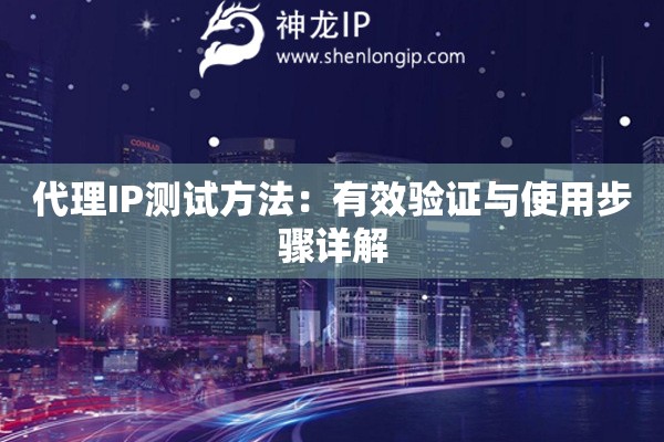 代理IP測試方法：有效驗(yàn)證與使用步驟詳解