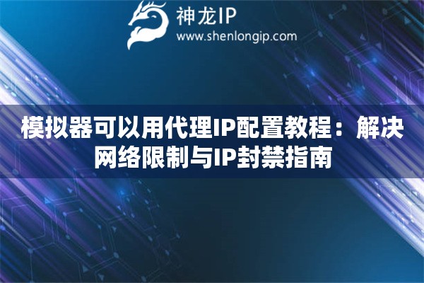 模擬器可以用代理IP配置教程：解決網(wǎng)絡(luò)限制與IP封禁指南