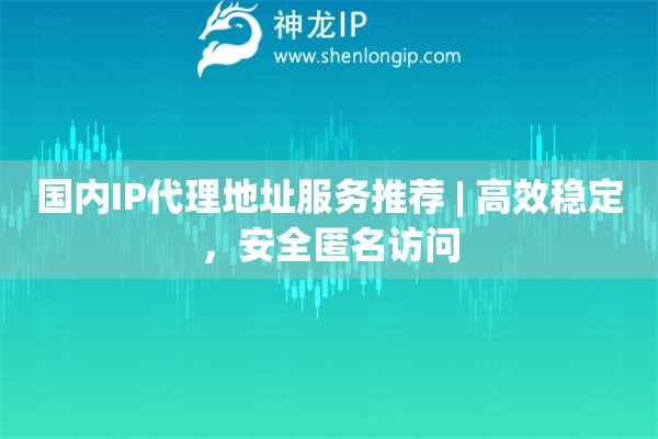 國(guó)內(nèi)IP代理地址服務(wù)推薦 | 高效穩(wěn)定，安全匿名訪問(wèn)