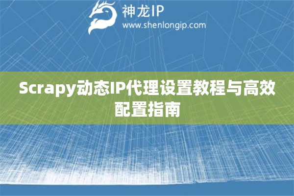 Scrapy動態(tài)IP代理設置教程與高效配置指南