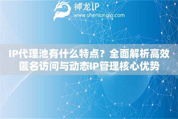IP代理池有什么特點？全面解析高效匿名訪問與動態(tài)IP管理核心優(yōu)勢