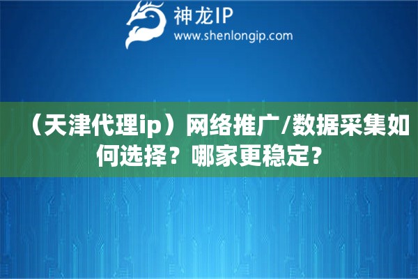 （天津代理ip）網(wǎng)絡(luò)推廣/數(shù)據(jù)采集如何選擇？哪家更穩(wěn)定？
