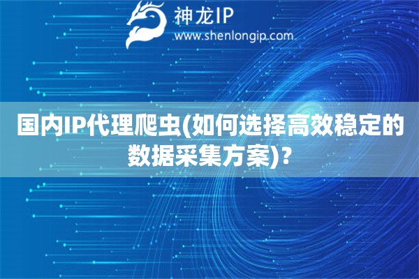 國內(nèi)IP代理爬蟲(如何選擇高效穩(wěn)定的數(shù)據(jù)采集方案)？