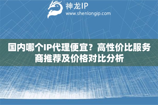 國(guó)內(nèi)哪個(gè)IP代理便宜？高性?xún)r(jià)比服務(wù)商推薦及價(jià)格對(duì)比分析