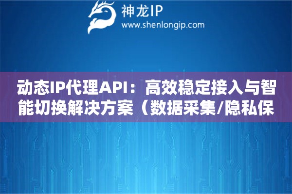 動(dòng)態(tài)IP代理API：高效穩(wěn)定接入與智能切換解決方案（數(shù)據(jù)采集/隱私保護(hù)應(yīng)用指南）