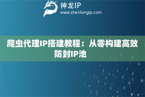 爬蟲代理IP搭建教程：從零構(gòu)建高效防封IP池  