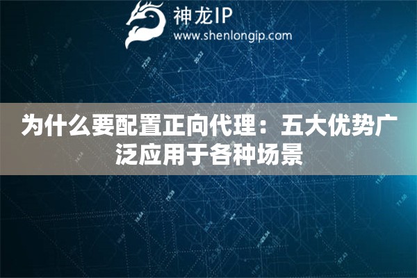為什么要配置正向代理:五大優(yōu)勢(shì)廣泛應(yīng)用于各種場(chǎng)景 為什么要配置正向代理:五大優(yōu)勢(shì)廣泛應(yīng)用于各種場(chǎng)景