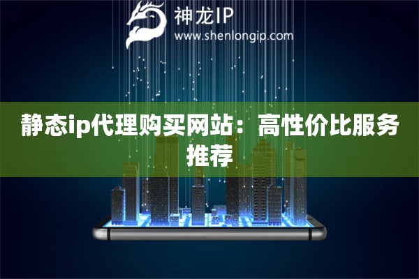靜態(tài)ip代理購買網(wǎng)站：高性價(jià)比服務(wù)推薦