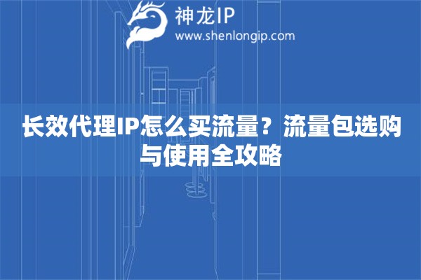 長效代理IP怎么買流量？流量包選購與使用全攻略