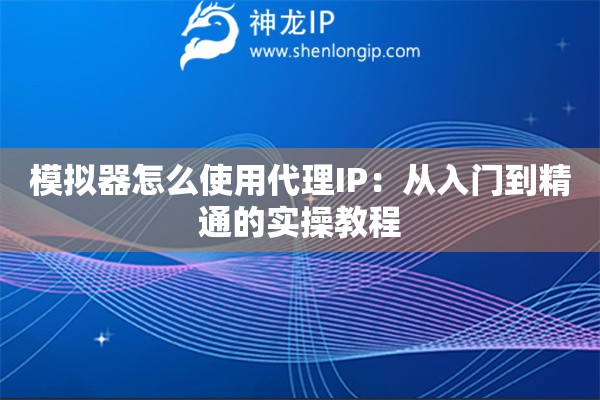 模擬器怎么使用代理IP：從入門到精通的實(shí)操教程