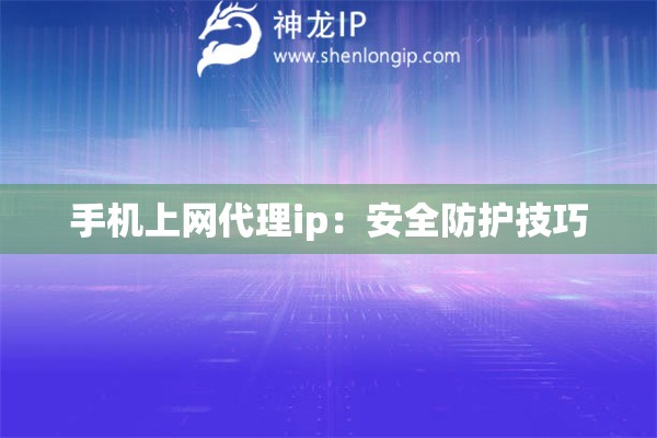 手機(jī)上網(wǎng)代理ip：安全防護(hù)技巧