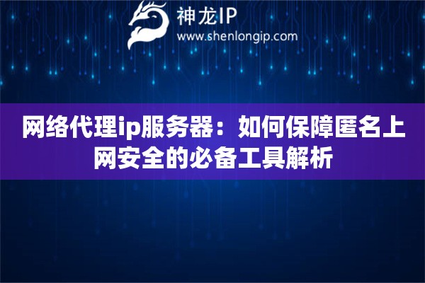 網(wǎng)絡(luò)代理ip服務(wù)器：如何保障匿名上網(wǎng)安全的必備工具解析