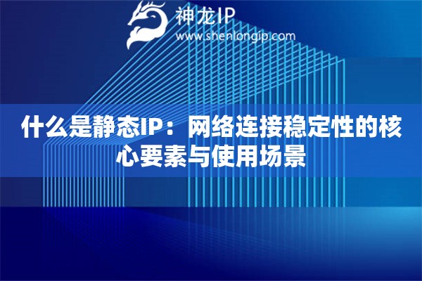 詳細閱讀:什么是靜態(tài)IP:網絡連接穩(wěn)定性的核心要素與使用場景 什么是靜態(tài)IP:網絡連接穩(wěn)定性的核心要素與使用場景