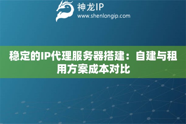 穩(wěn)定的IP代理服務(wù)器搭建：自建與租用方案成本對比