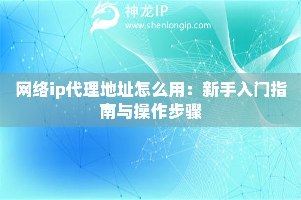 網(wǎng)絡(luò)ip代理地址怎么用：新手入門指南與操作步驟