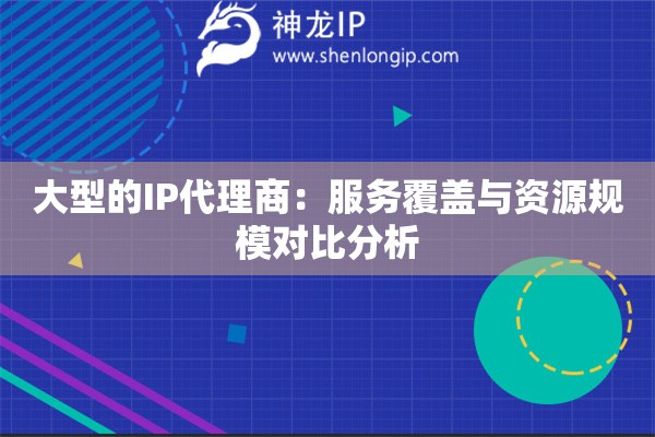 大型的IP代理商：服務(wù)覆蓋與資源規(guī)模對比分析