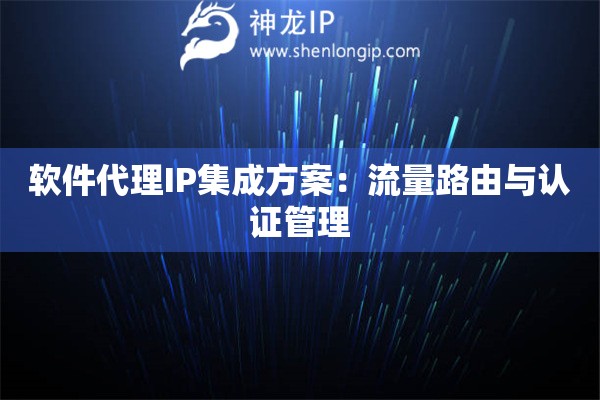 軟件代理IP集成方案：流量路由與認(rèn)證管理