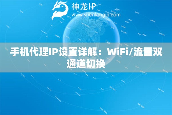 手機代理IP設(shè)置詳解：WiFi/流量雙通道切換