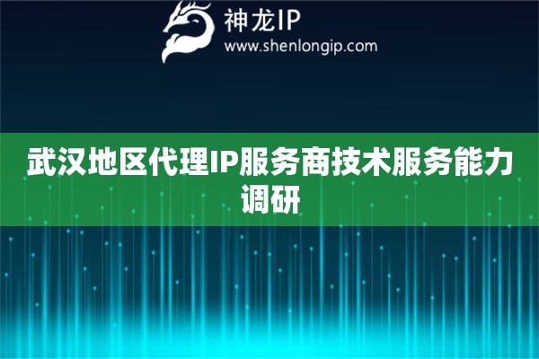 詳細(xì)閱讀:武漢地區(qū)代理IP服務(wù)商技術(shù)服務(wù)能力調(diào)研 武漢地區(qū)代理IP服務(wù)商技術(shù)服務(wù)能力調(diào)研