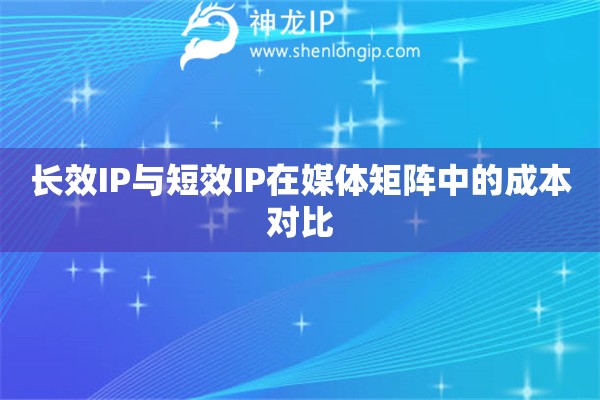 長(zhǎng)效IP與短效IP在媒體矩陣中的成本對(duì)比
