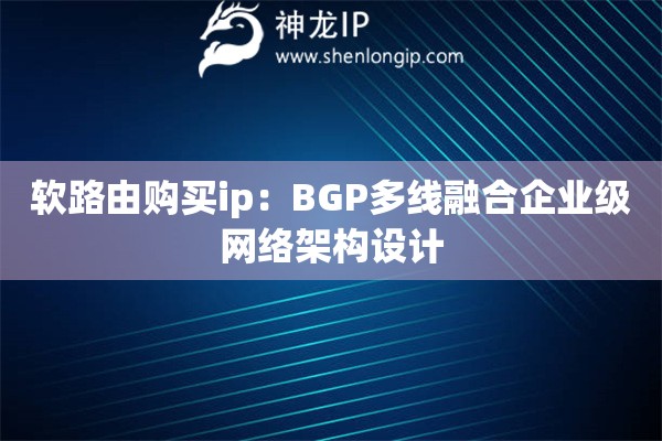 軟路由購買ip：BGP多線融合企業(yè)級網(wǎng)絡(luò)架構(gòu)設(shè)計
