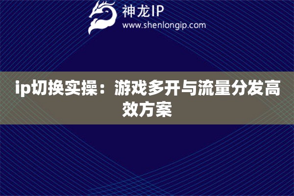 ip切換實(shí)操：游戲多開(kāi)與流量分發(fā)高效方案