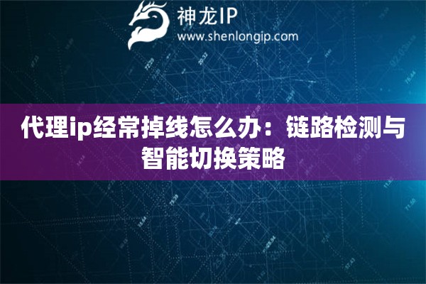 代理ip經(jīng)常掉線怎么辦：鏈路檢測(cè)與智能切換策略