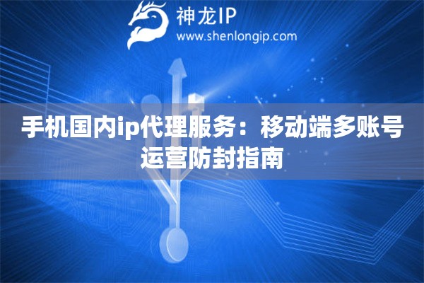 手機(jī)國內(nèi)ip代理服務(wù)：移動端多賬號運(yùn)營防封指南