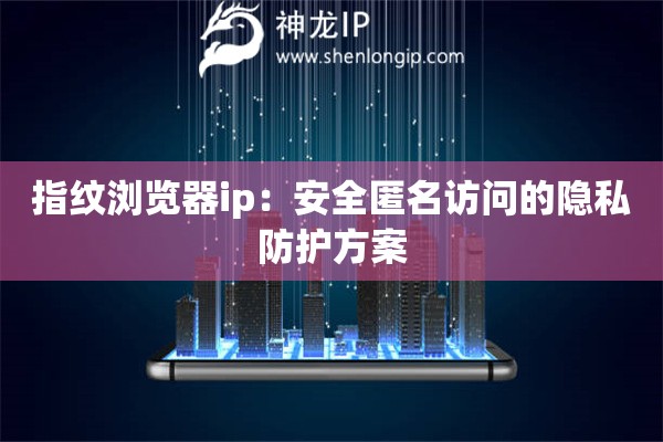 指紋瀏覽器ip：安全匿名訪問的隱私防護(hù)方案