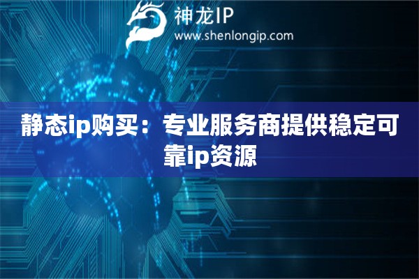靜態(tài)ip購買：專業(yè)服務商提供穩(wěn)定可靠ip資源
