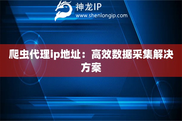 爬蟲代理ip地址：高效數(shù)據(jù)采集解決方案