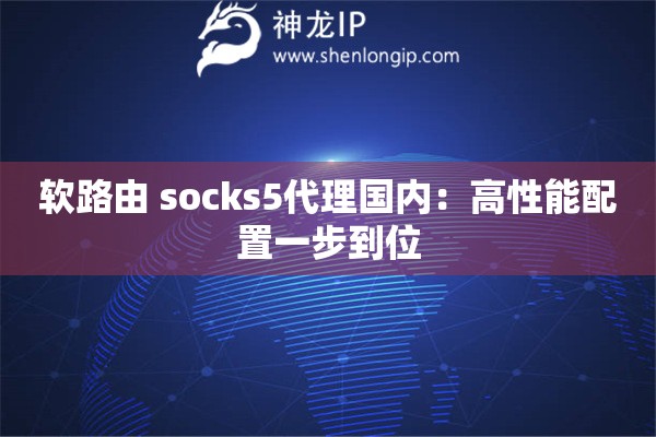 軟路由 socks5代理國內(nèi)：高性能配置一步到位