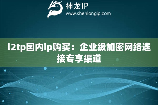 詳細(xì)閱讀:l2tp國(guó)內(nèi)ip購(gòu)買:企業(yè)級(jí)加密網(wǎng)絡(luò)連接專享渠道 l2tp國(guó)內(nèi)ip購(gòu)買:企業(yè)級(jí)加密網(wǎng)絡(luò)連接專享渠道