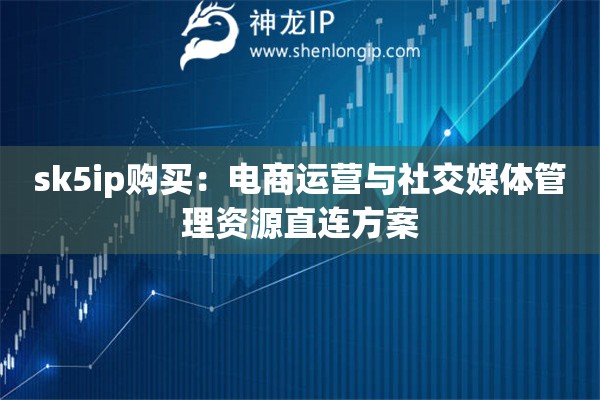 sk5ip購買：電商運營與社交媒體管理資源直連方案