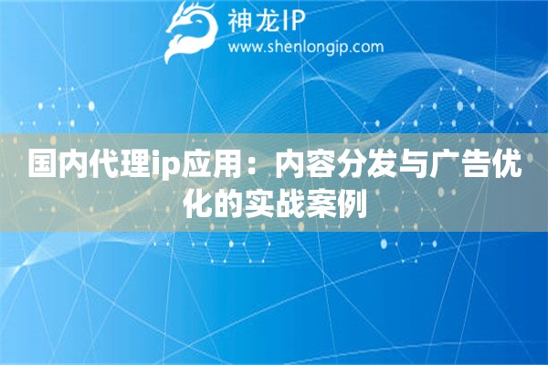 國(guó)內(nèi)代理ip應(yīng)用：內(nèi)容分發(fā)與廣告優(yōu)化的實(shí)戰(zhàn)案例
