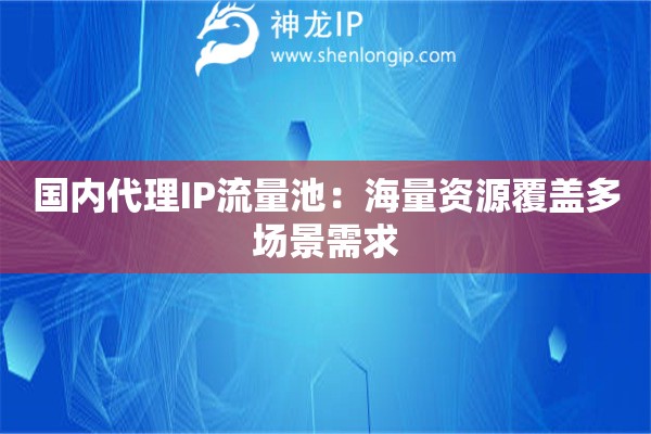 國內(nèi)代理IP流量池：海量資源覆蓋多場景需求