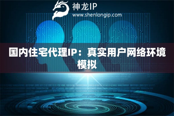 國內(nèi)住宅代理IP：真實用戶網(wǎng)絡(luò)環(huán)境模擬