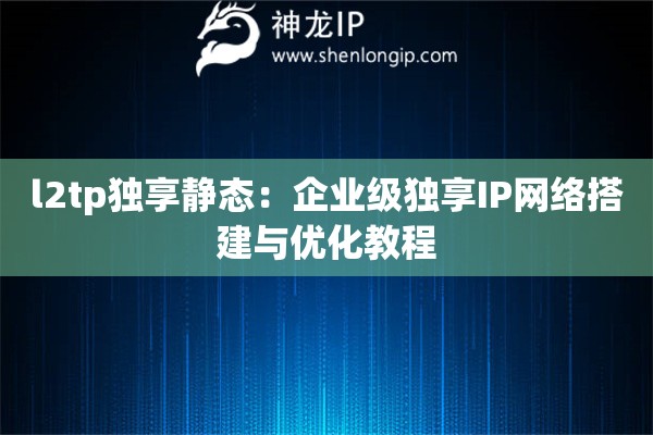 l2tp獨享靜態(tài)：企業(yè)級獨享IP網(wǎng)絡搭建與優(yōu)化教程